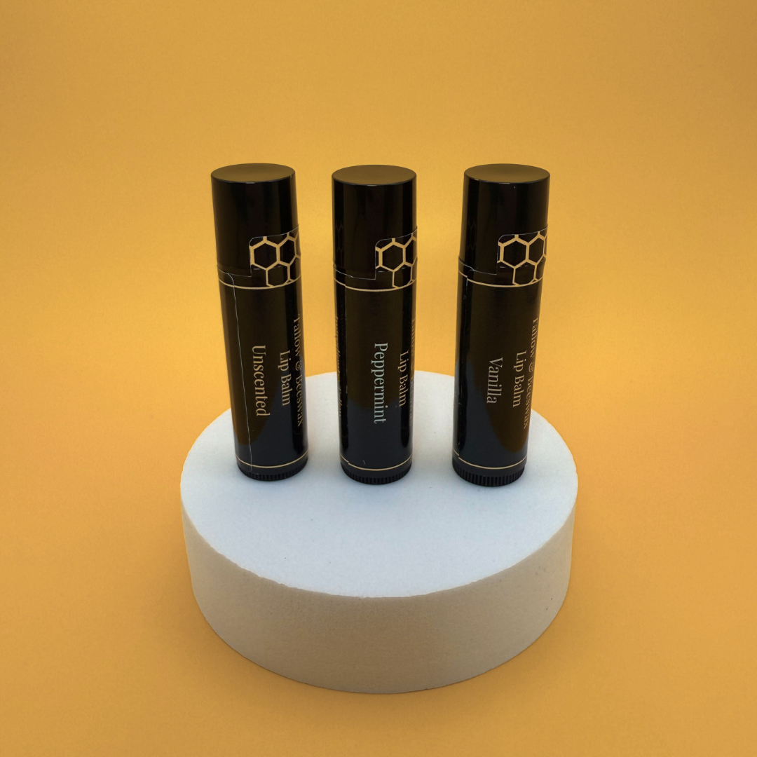 Tallow and Beeswax Lip Balm