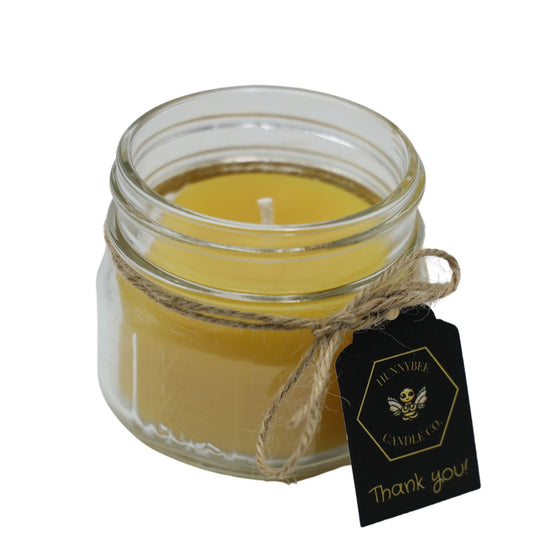 Mason Jar 100% Beeswax Candle - 4.8 Oz